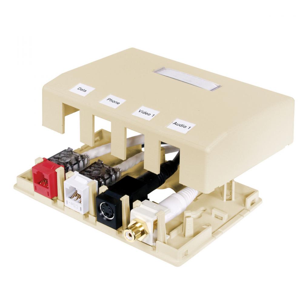 HOUSING, SURFACE MOUNT,4 PORT,CL,EI