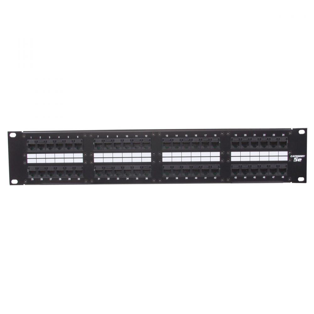 P-PANEL, GIGABIT,48-PORT,BK