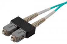 Hubbell Premise Wiring KLCDFPSC50GM01RD - FIBER, P-CORD,50U,DUP,KLC-SC,LZRGR,RD,1M