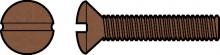 Hubbell Premise Wiring RA88 - WALLPLATE SCREW, 1", BROWN (1=100)