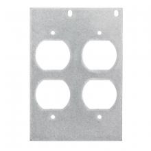 Hubbell Premise Wiring FB10MP2E - MOUNTING PLATE, 10-G, DOUBLE, DUPLEX