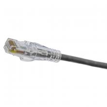 Hubbell Premise Wiring HCL6AGY03 - P-CORD,NEXTSPEED,LOW OD,C6A,SLIM,GY,3FT