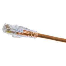 Hubbell Premise Wiring HCL6AOR07 - P-CORD,NEXTSPEED,LOW OD,C6A,SLIM,OR,7FT