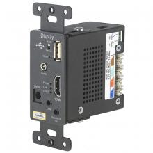 Hubbell Premise Wiring ISFHDR4BK - DECORATOR,4KAV,USB,110,RX,1G,BK