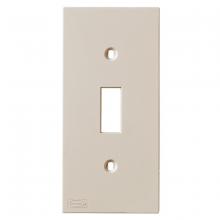 Hubbell Premise Wiring KP1AL - KP TOGGLE PLATE, ALMOND