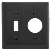 Hubbell Premise Wiring NP17BK - WALLPLATE, 2-G, 1) TOG 1) 1.39" OPNG, BK