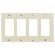 Hubbell Premise Wiring NPJ264LA - WALLPLATE, M-SIZE 4-G, 4) RECT, LA