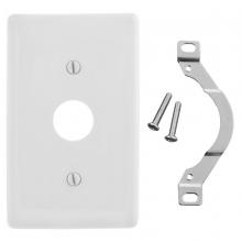 Hubbell Premise Wiring NP730W - WALLPLATE, 1-G, .625" OPNG, STRP MT, WH