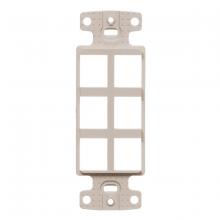 Hubbell Premise Wiring NS616LA - PLATE, DECORATOR KEYSTONE FRAME,6PORT,LA