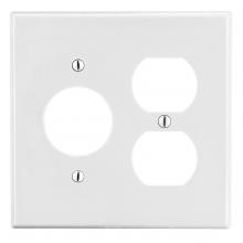 Hubbell Premise Wiring P78W - WALLPLATE, 2-G, 1) DUP 1) 1.40" OPNG, WH