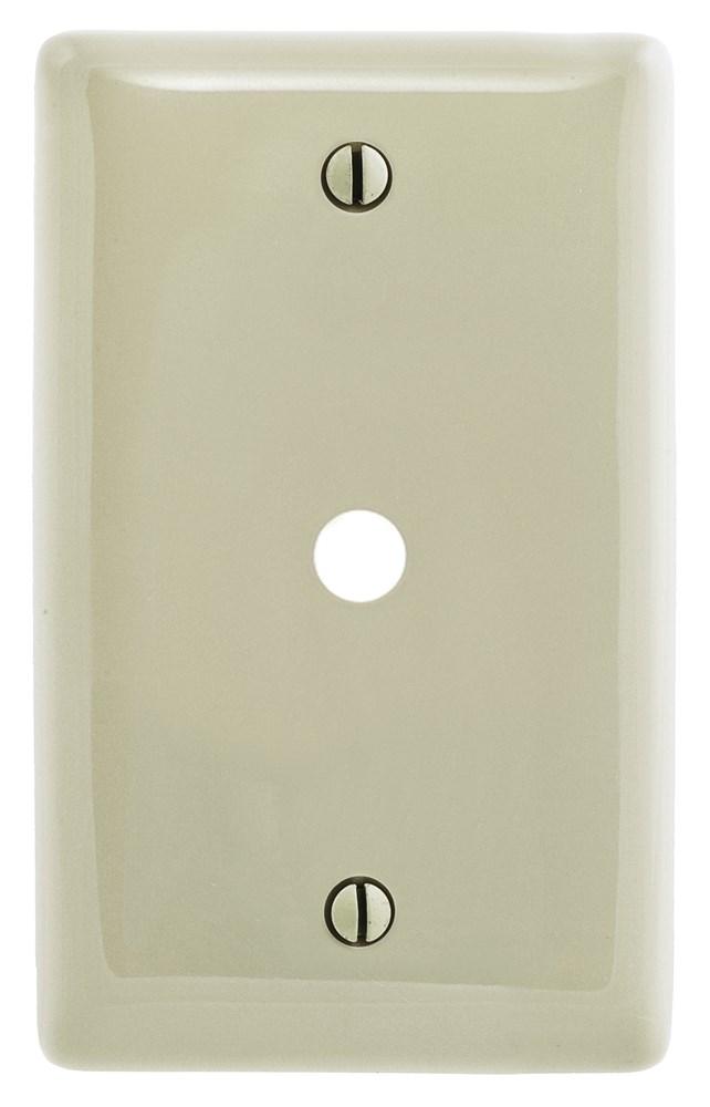 WALLPLATE, 1-G, .406&#34; OPNG, BOX MT, AL