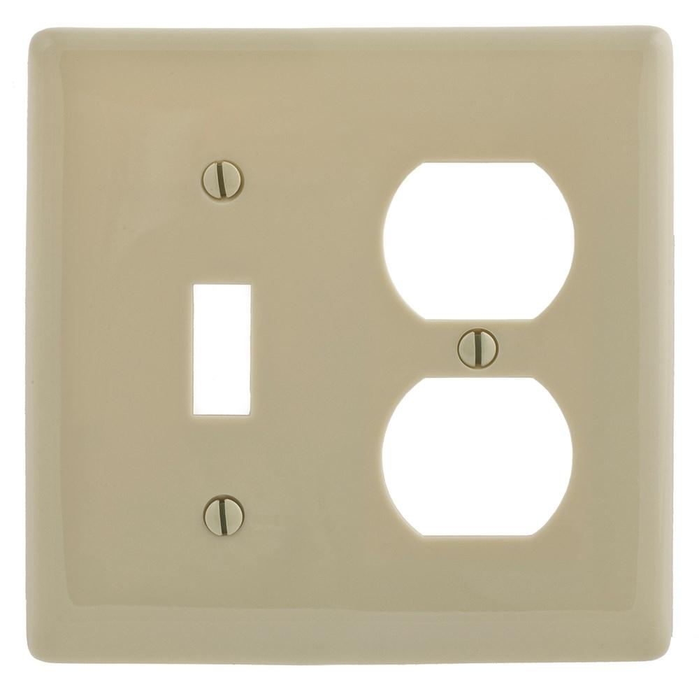 WALLPLATE, 2-G, 1) DUP 1) TOG, IV