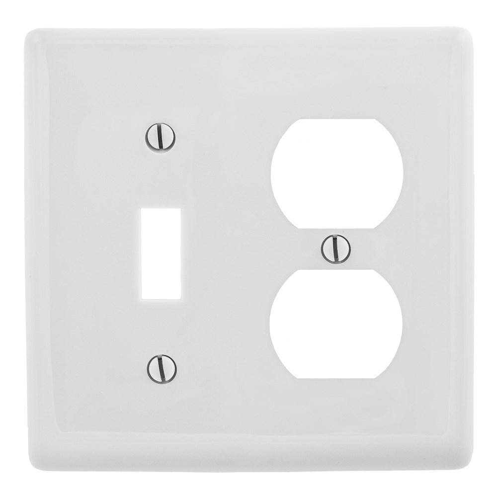 WALLPLATE, 2-G, 1) DUP 1) TOG, OW