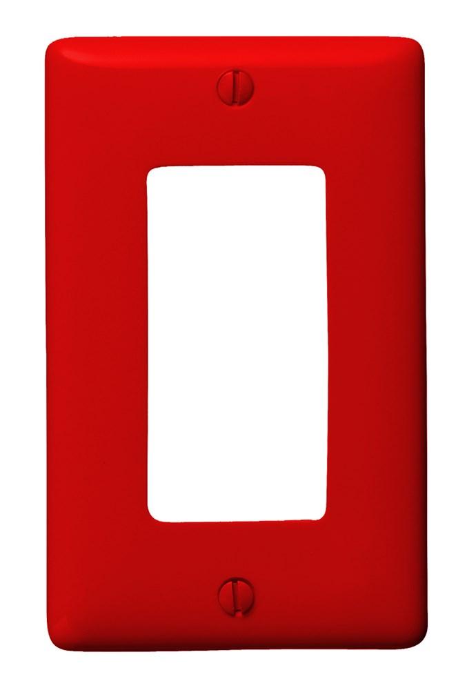 WALLPLATE, 1-G, 1) RECT, RD