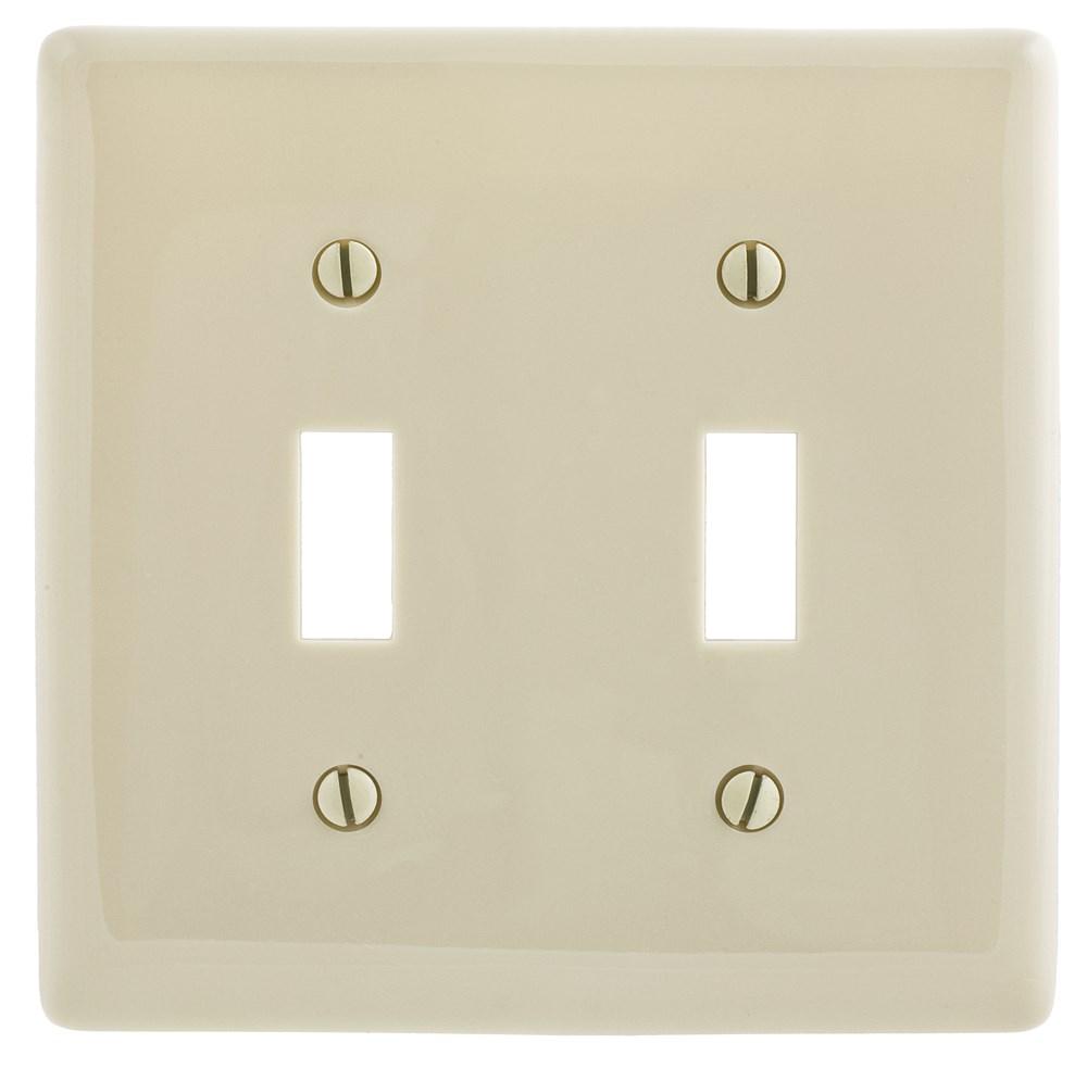 WALLPLATE, 2-G, 2) TOG, AL