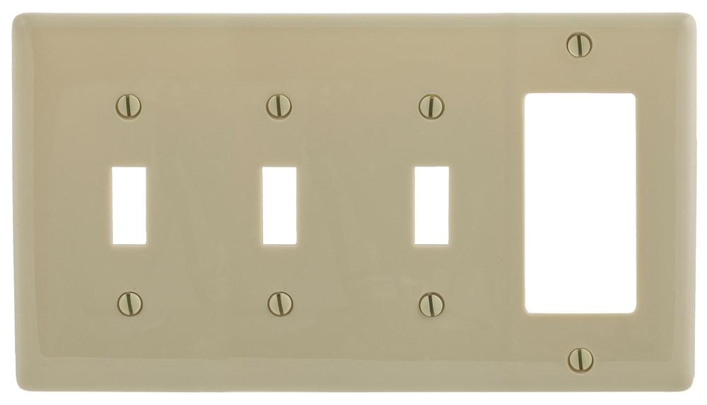 WALLPLATE, 4-G, 3) TOG 1) DEC, IV