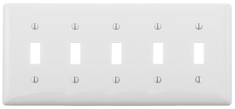 WALLPLATE, 5-G, 5) TOGG, WH