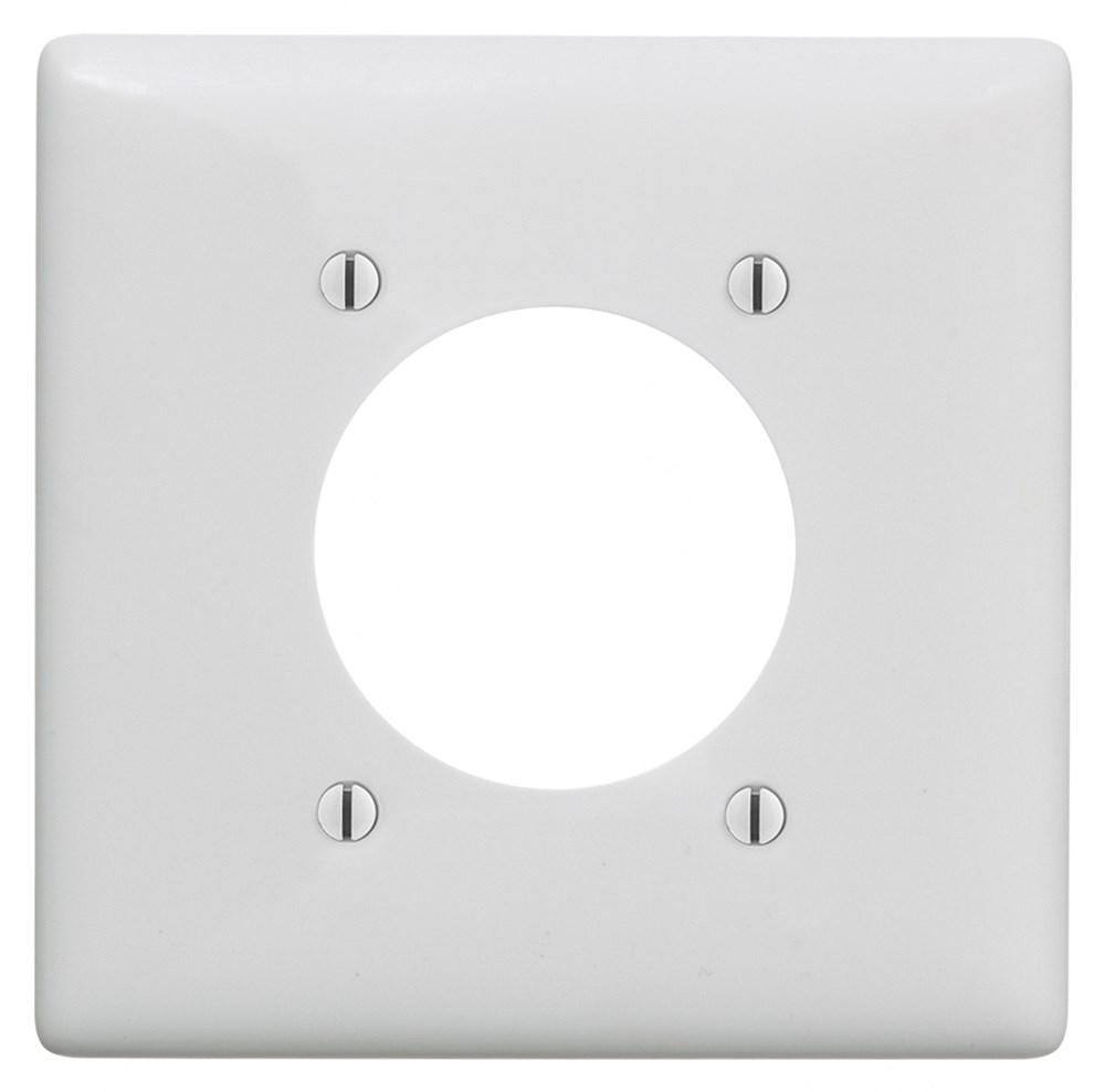 WALLPLATE, 2-G, 2.15&#34; OPNG, WH