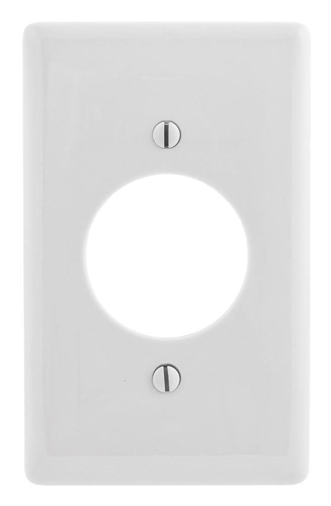 WALLPLATE, 1-G, 1.60&#34; OPNG, WH