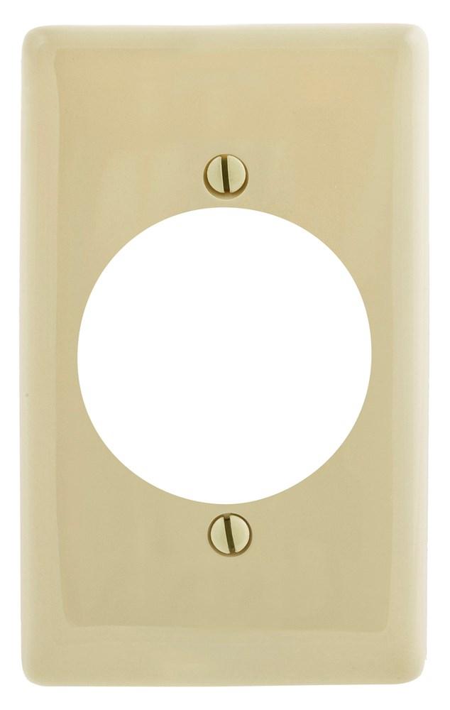 WALLPLATE, 1-G, 2.15&#34; OPNG, IVORY