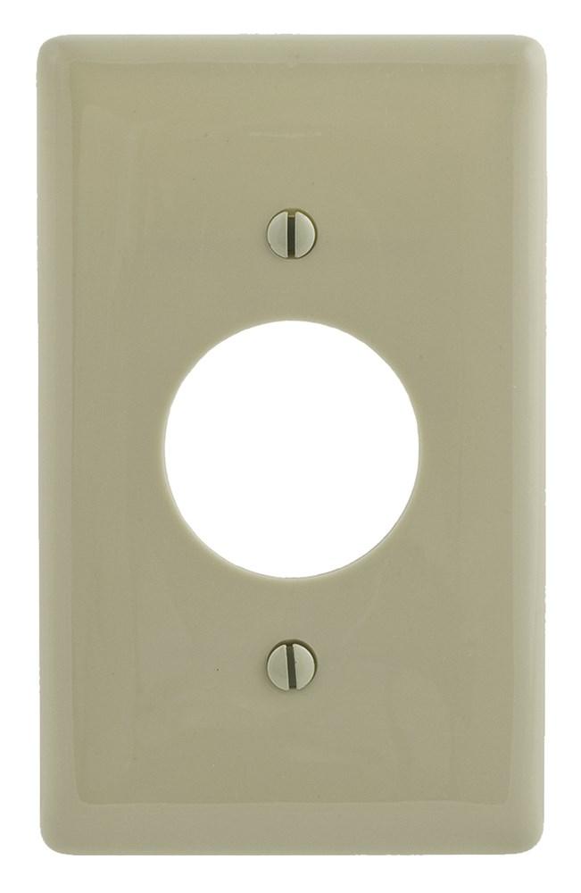 WALLPLATE, 1-G, 1.40&#34; OPNG, IVORY