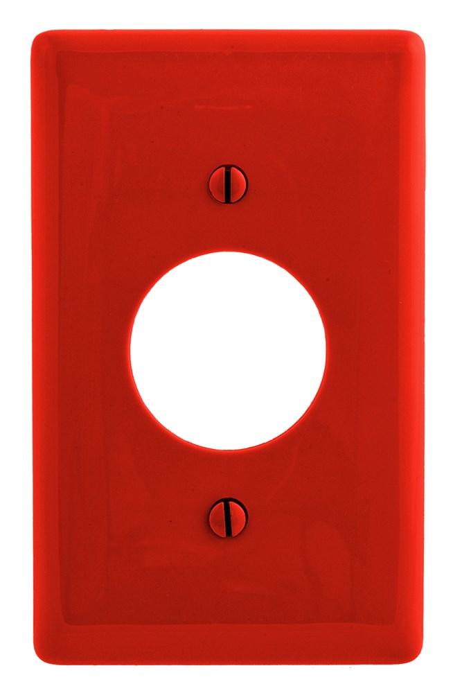 WALLPLATE, 1-G, 1.40&#34; OPNG, RD