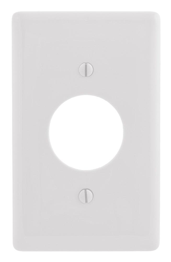 WALLPLATE, 1-G, 1.40&#34; OPNG, WH