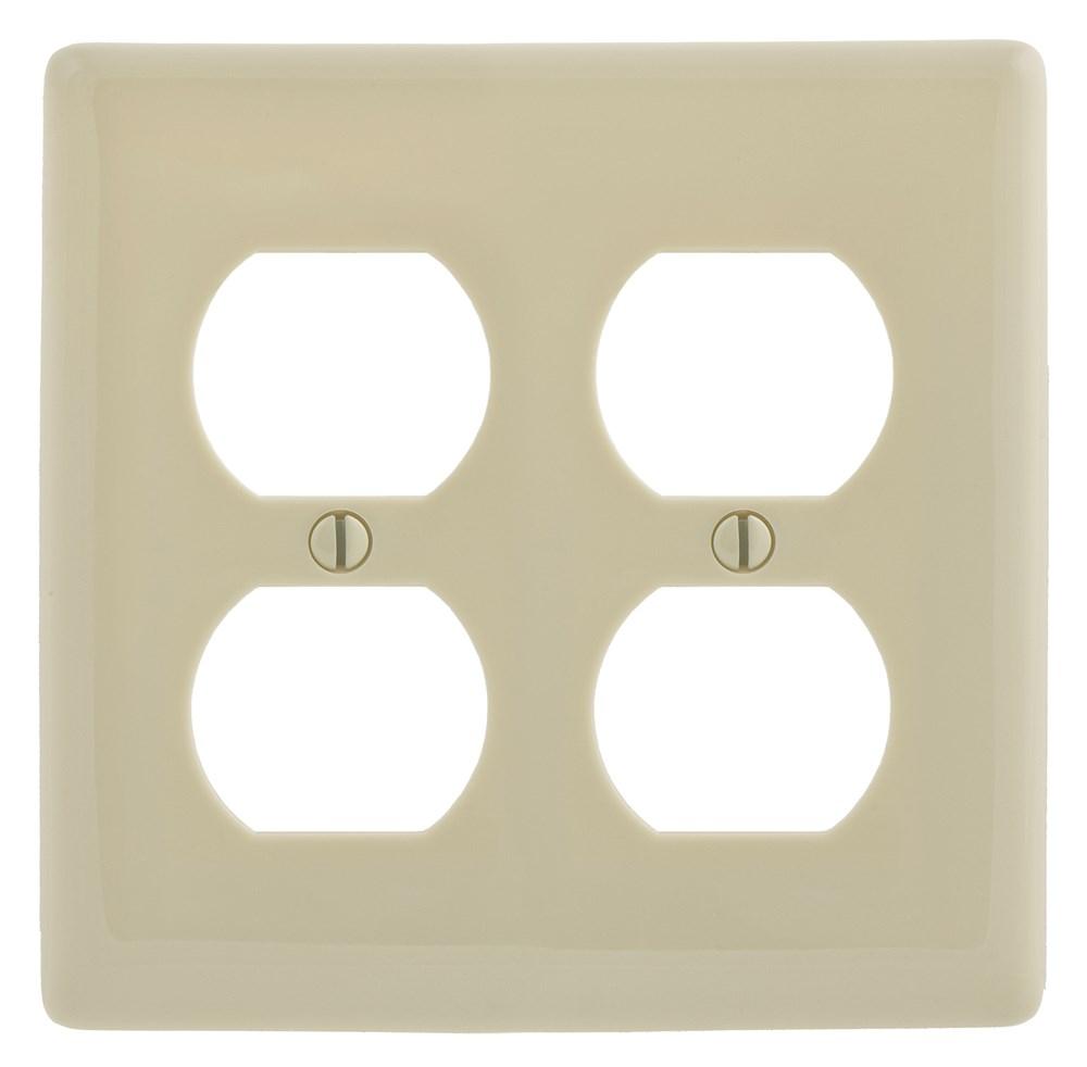 WALLPLATE, 2-G, 2) DUP, AL