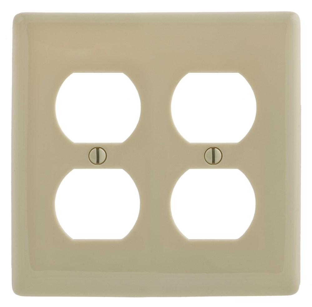 WALLPLATE, 2-G, 2) DUP, IV