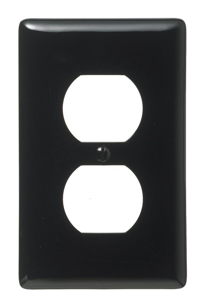 WALLPLATE, 1-G, 1) DUP, BK