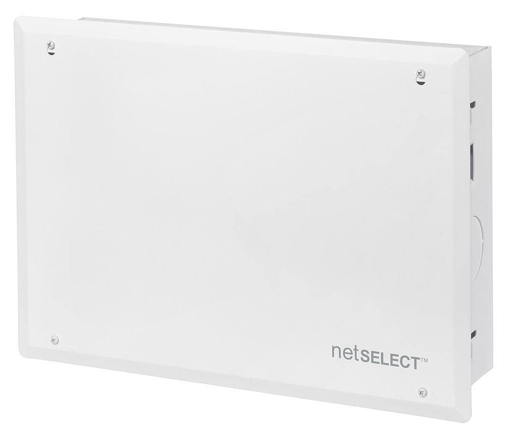 CABINET, NETSELECT,10&#34;H,W/PANEL COVER,WH