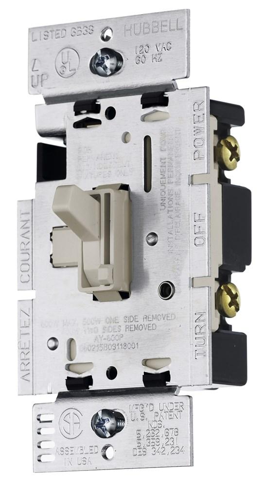 DIMMER, SP, TOGGLE, 1000W 120V, LA