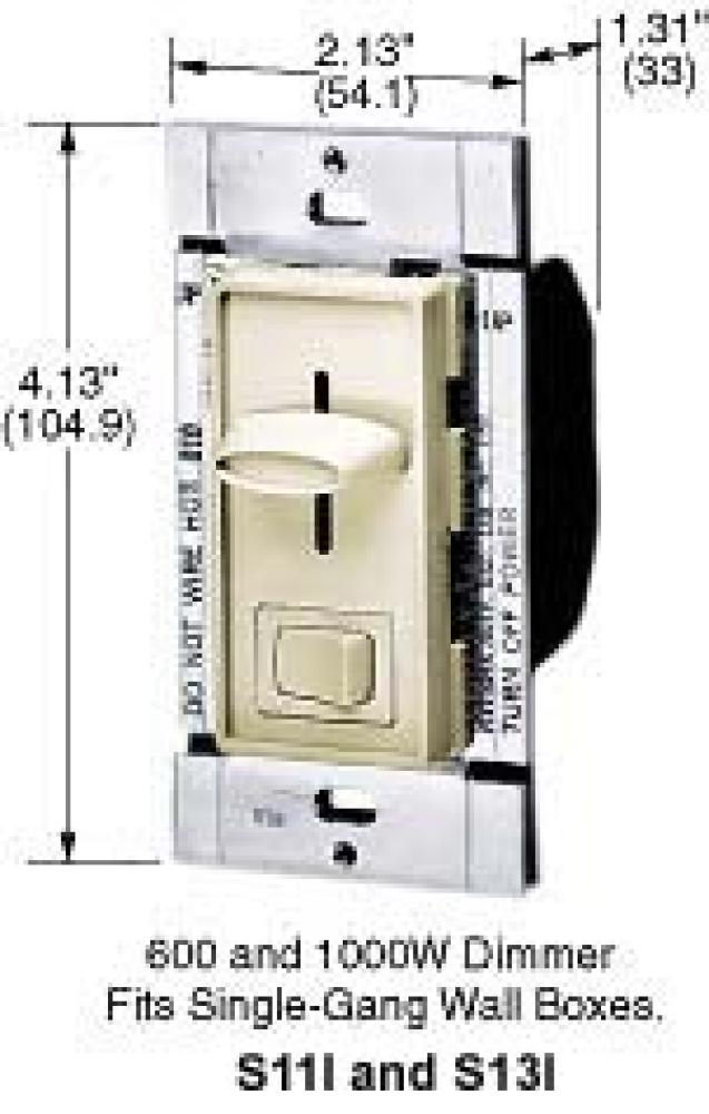 DIMMER, 3 WAY, SLIDE, 1000W, IV