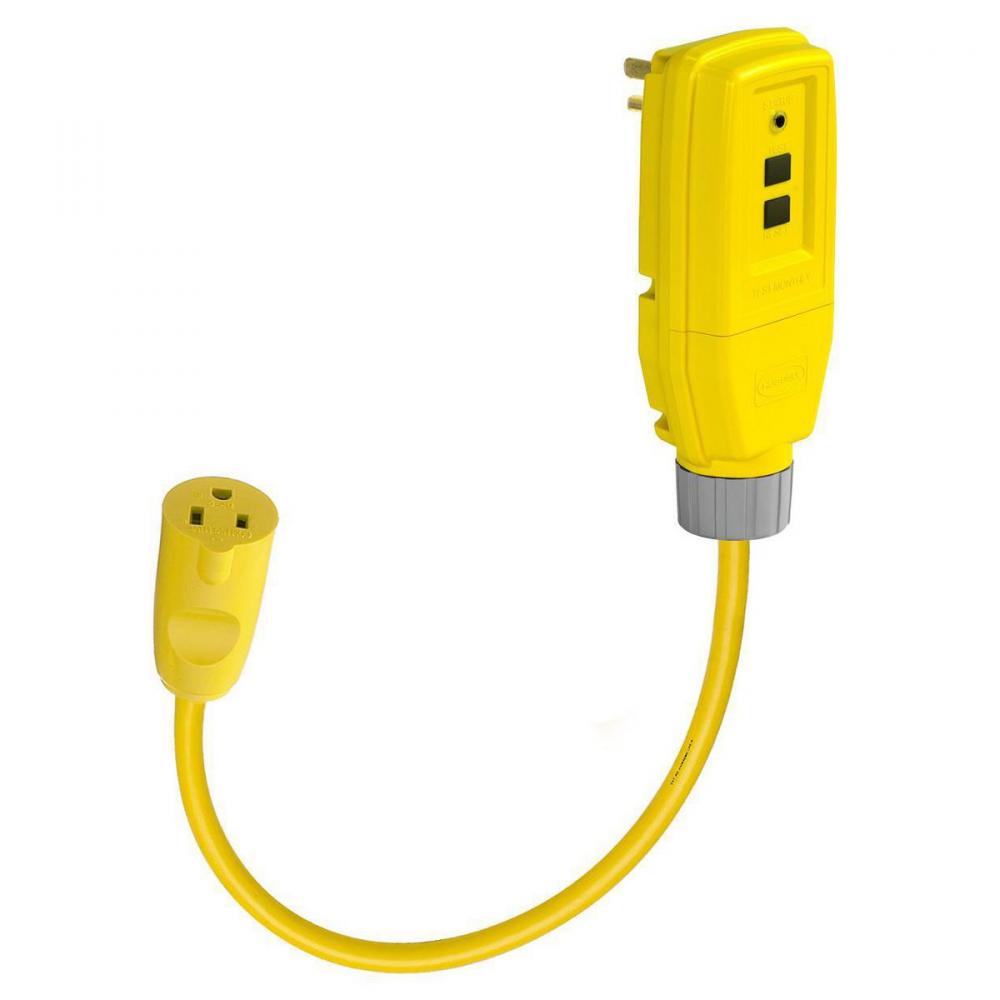 GFCI PLUG, 15A 120V, 1&#39; CORD, AMPD