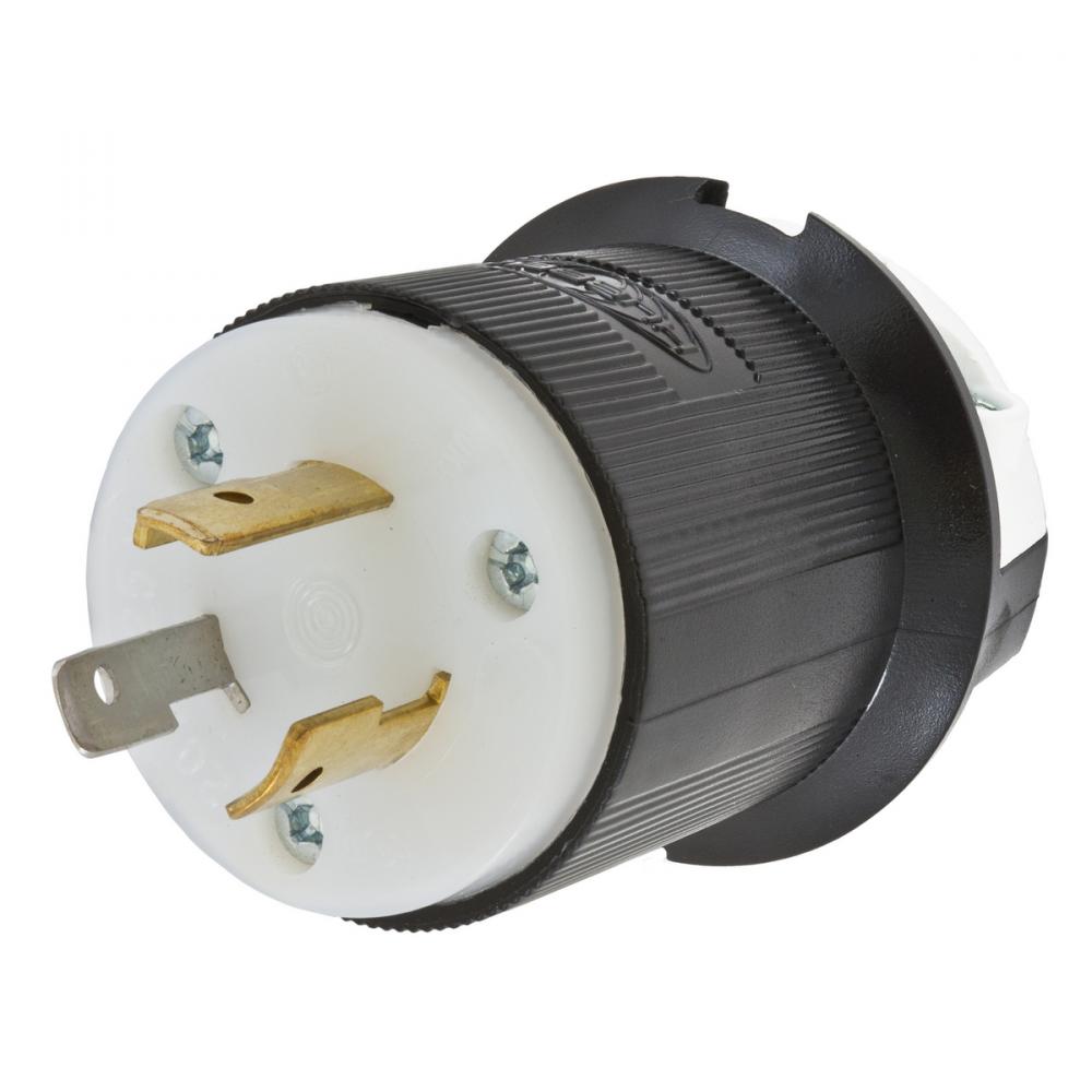 LKG PLUG, 20A 125V, L5-20P, B/W