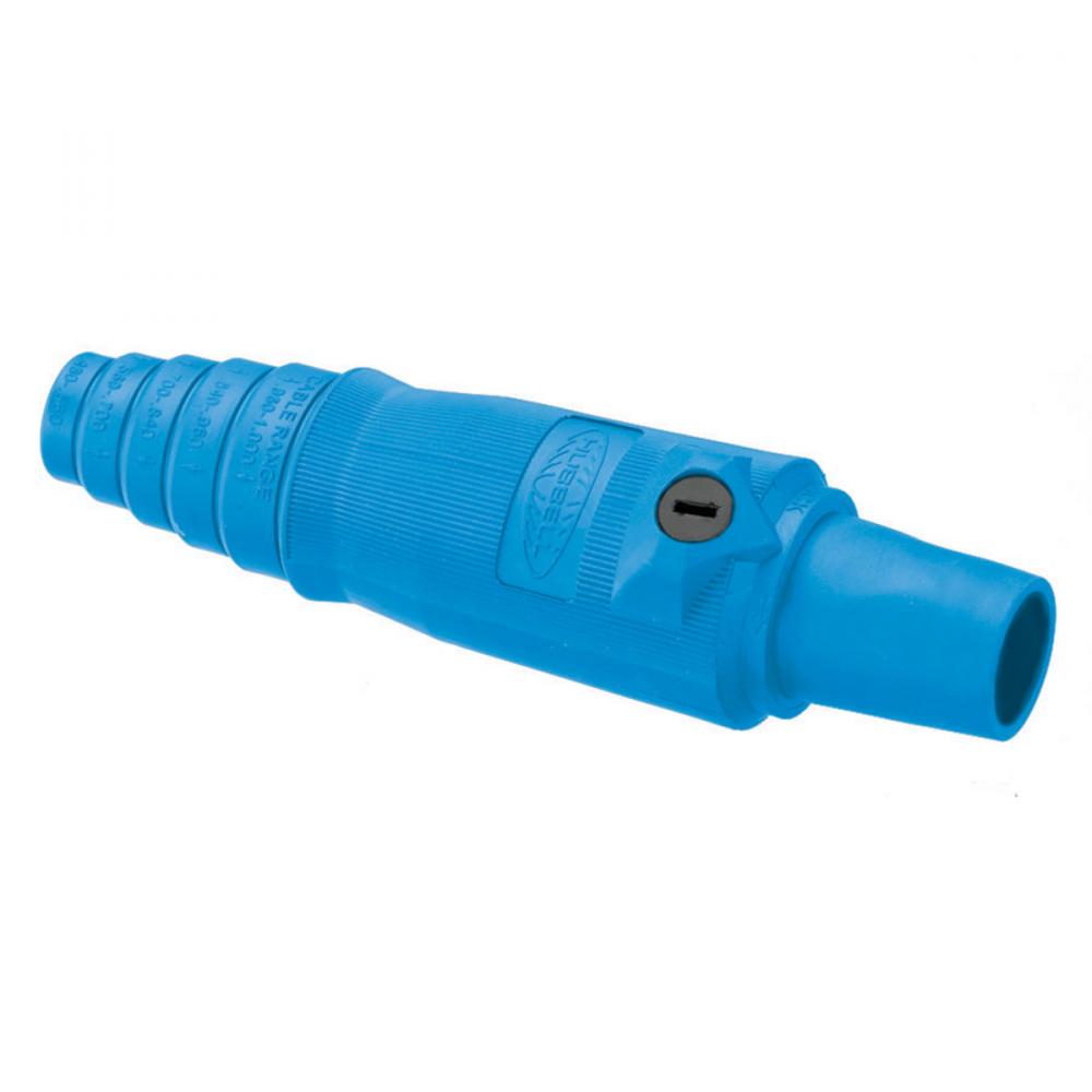 SINGLE POLE FEM PLUG 400A, BLUE, BULK 50