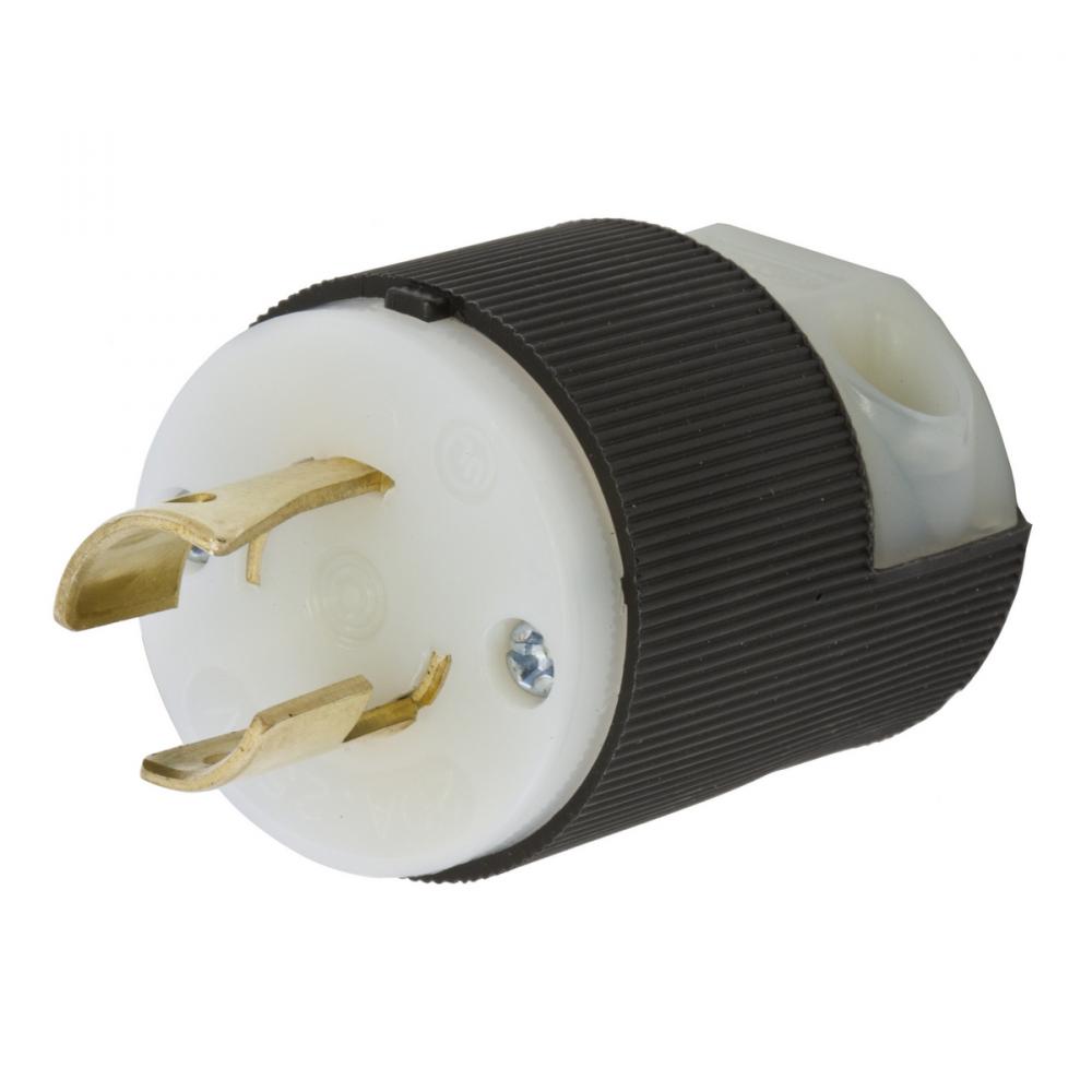 LKG PLUG, 20A 250V, L2-20P, B/W