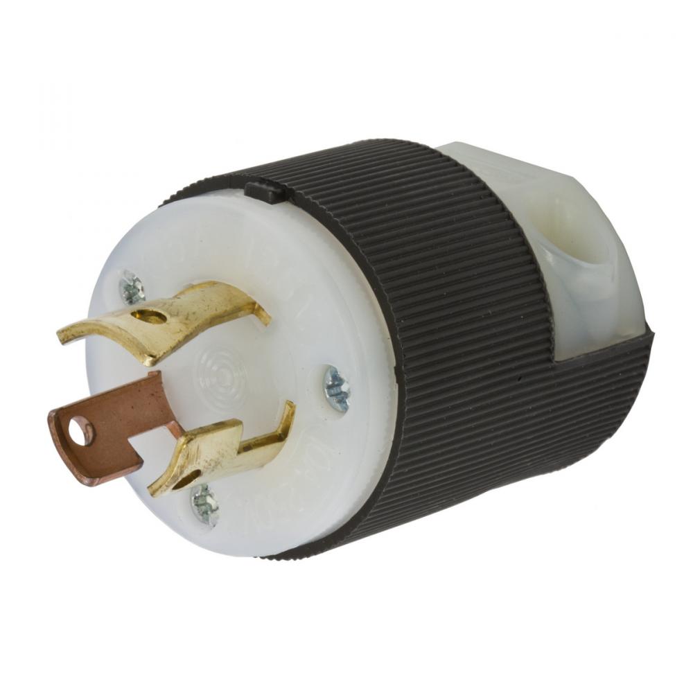 LKG PLUG, 3P3W, 10A 250V/15A125V, B/W