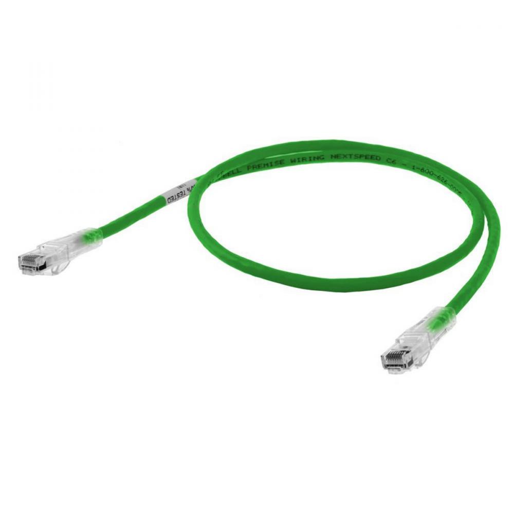 P-CORD, NEXTSPEED,CAT6,SLIM,GN,8FT