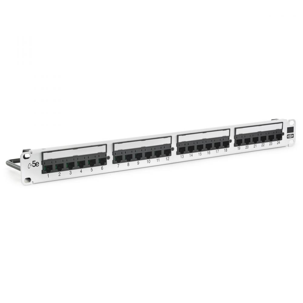 P-PANEL, CAT5E,24 PORT,UNI,WH