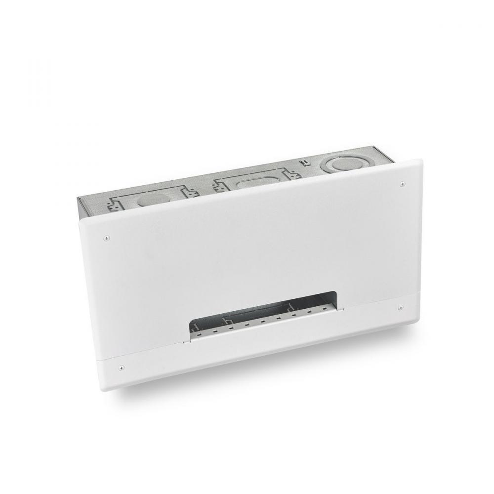 REC WALL BOX,2&#34; F-THRU,5 GANG,WHT