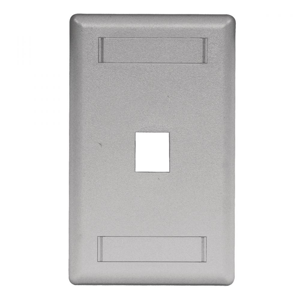 PLATE, WALL,FLUSH,1-G,1PORT,GY