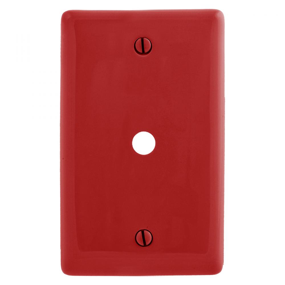 WALLPLATE, 1-G, .406&#34; OPNG, BOX MT, RD