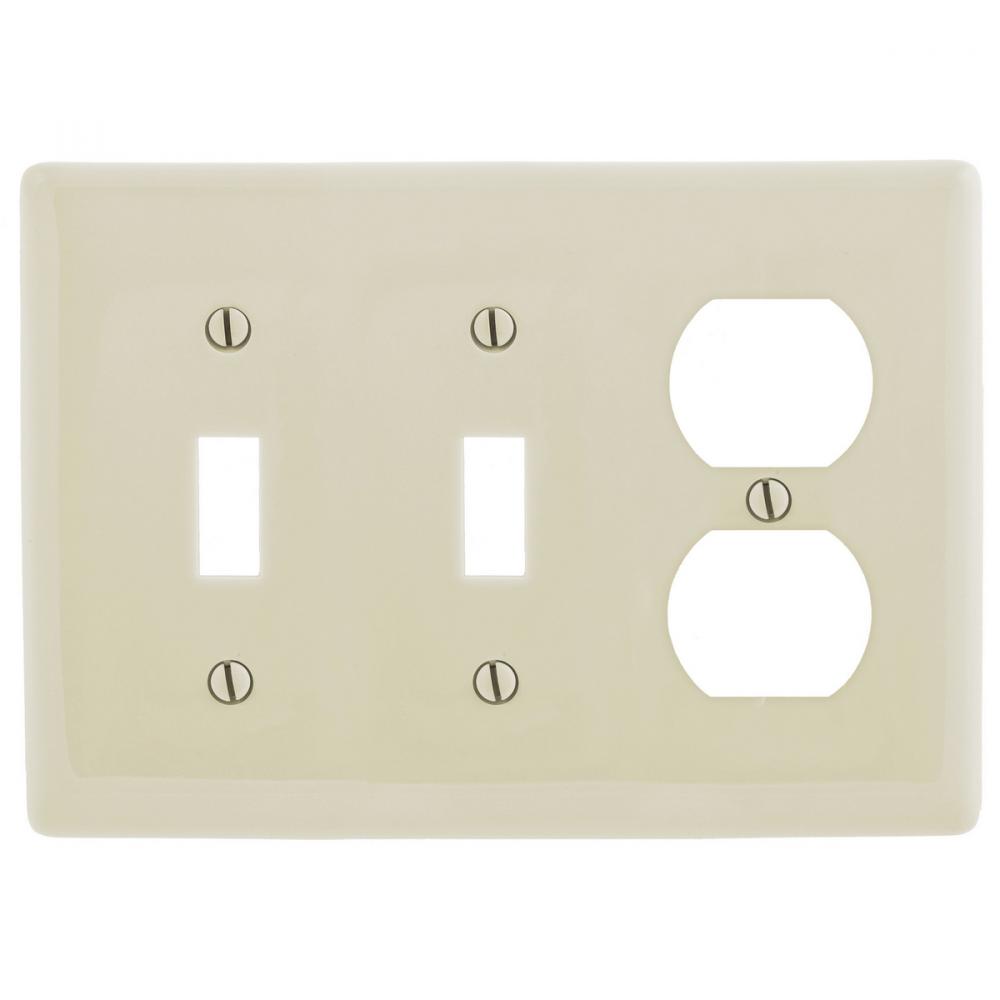 WALLPLATE, 3-G, 2) TOG 1) DUP, LA