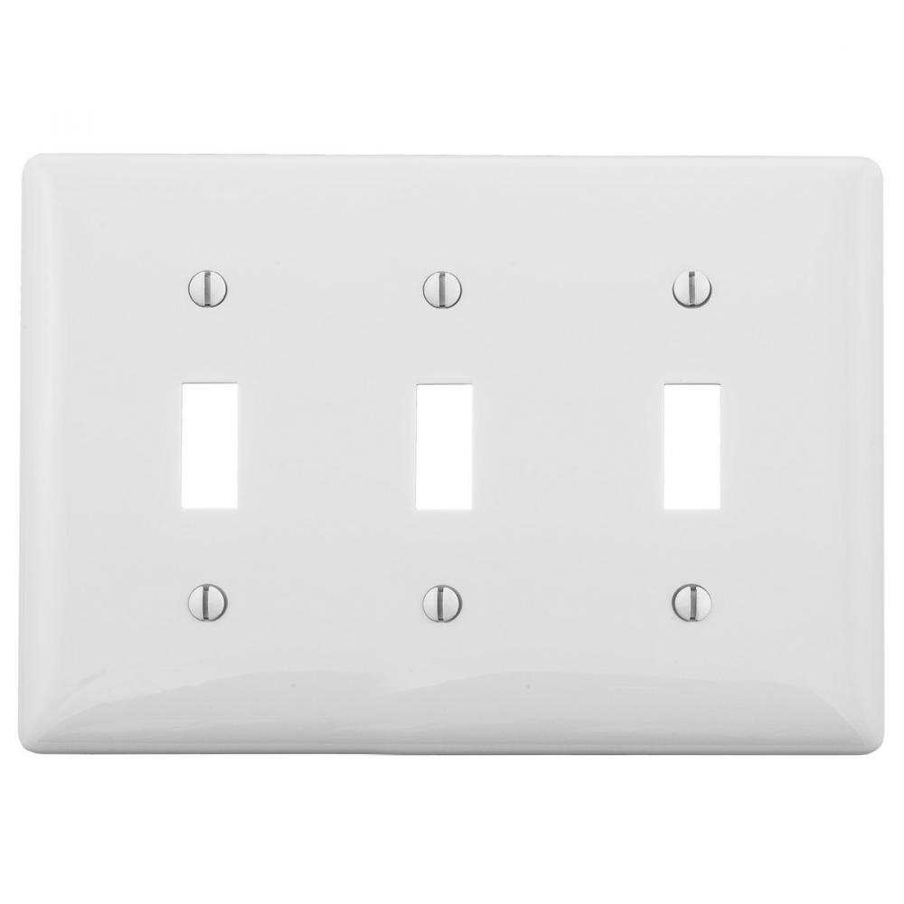 WALLPLATE, 3-G, 3) TOGG, WH