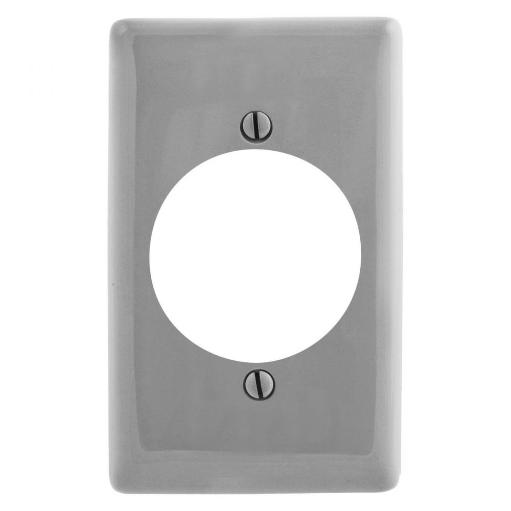 WALLPLATE, 1-G, 2.15&#34; OPNG, GY