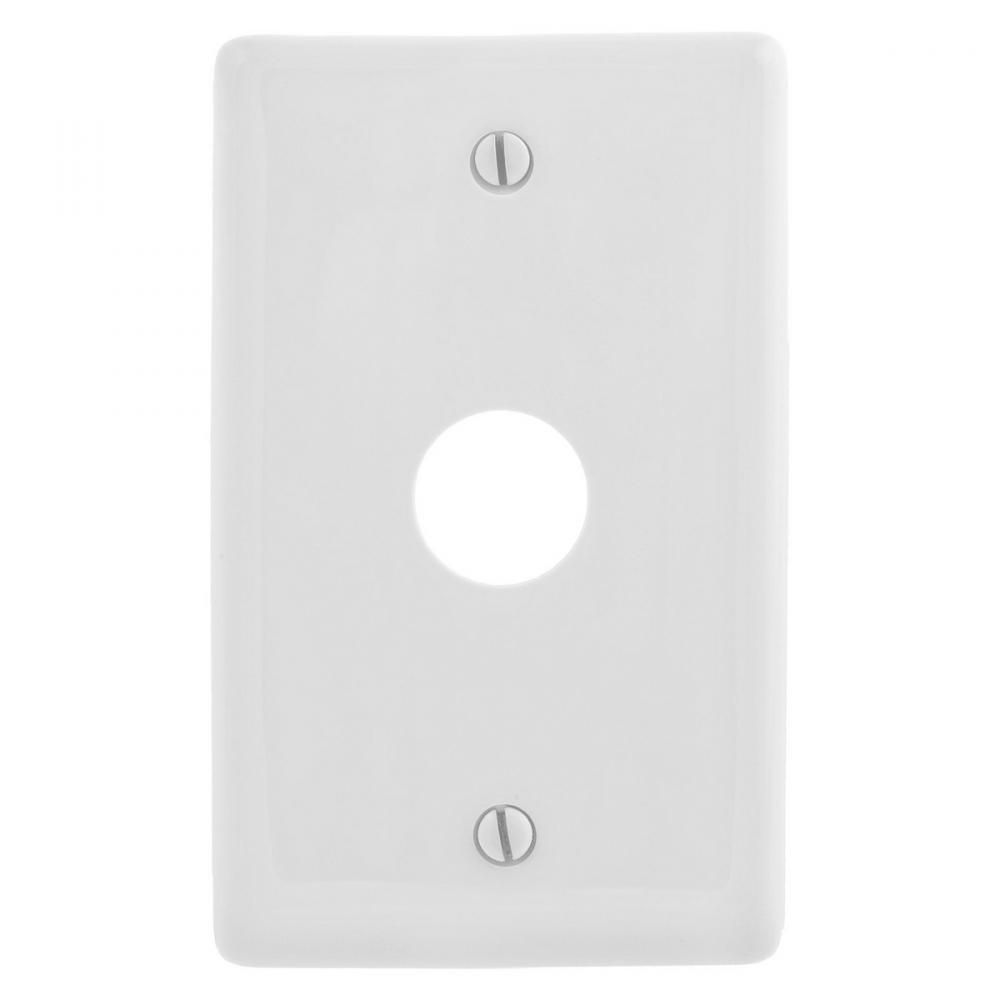 WALLPLATE, 1-G, .625&#34; OPNG, BOX MT, WH