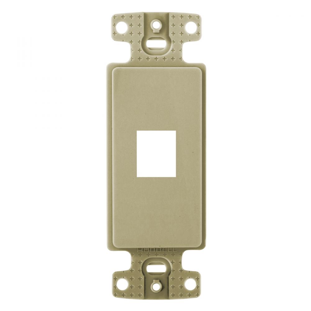 PLATE, DECORATOR KEYSTONE FRAME,1PORT,IV