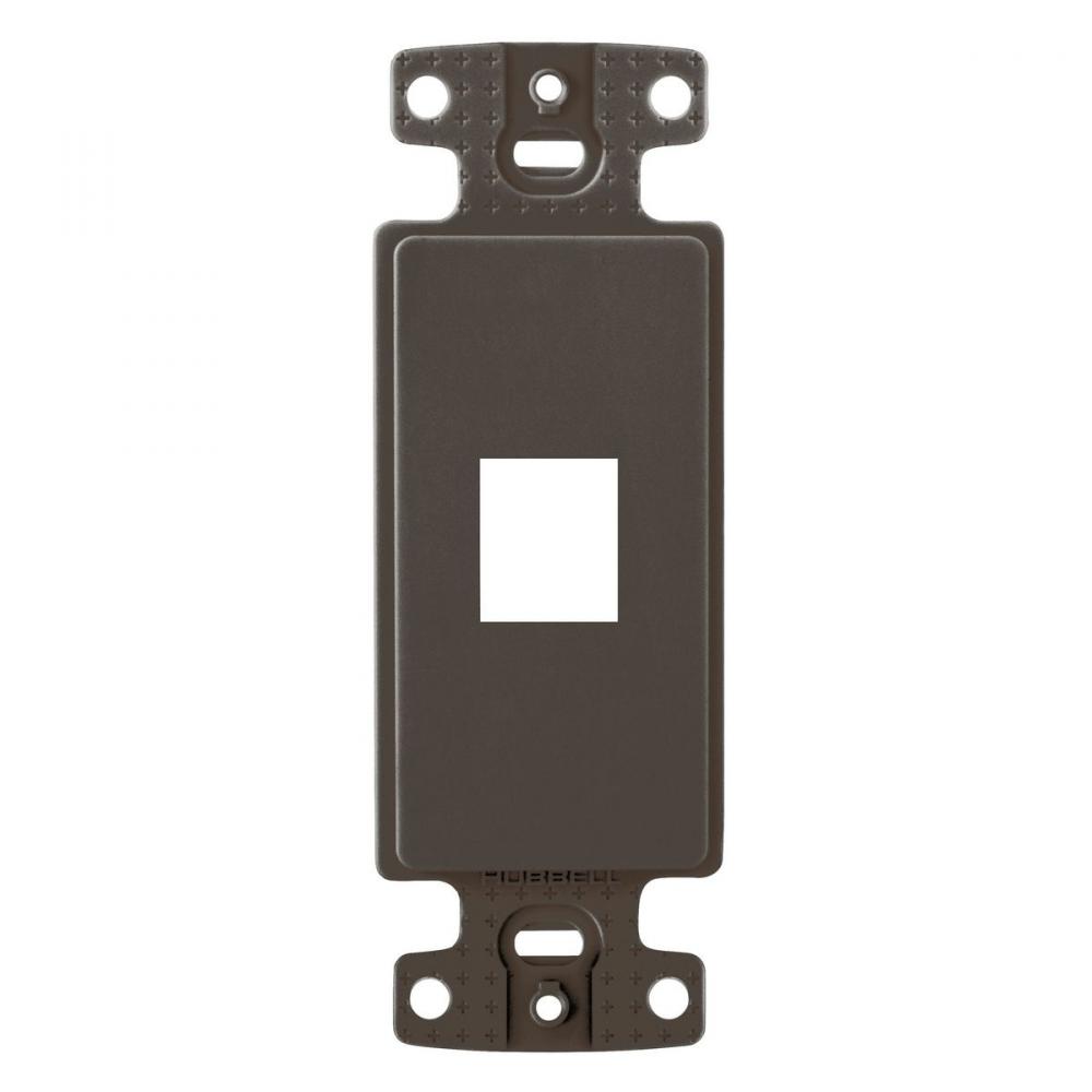 PLATE, DECORATOR KEYSTONE FRAME,1PORT,BN