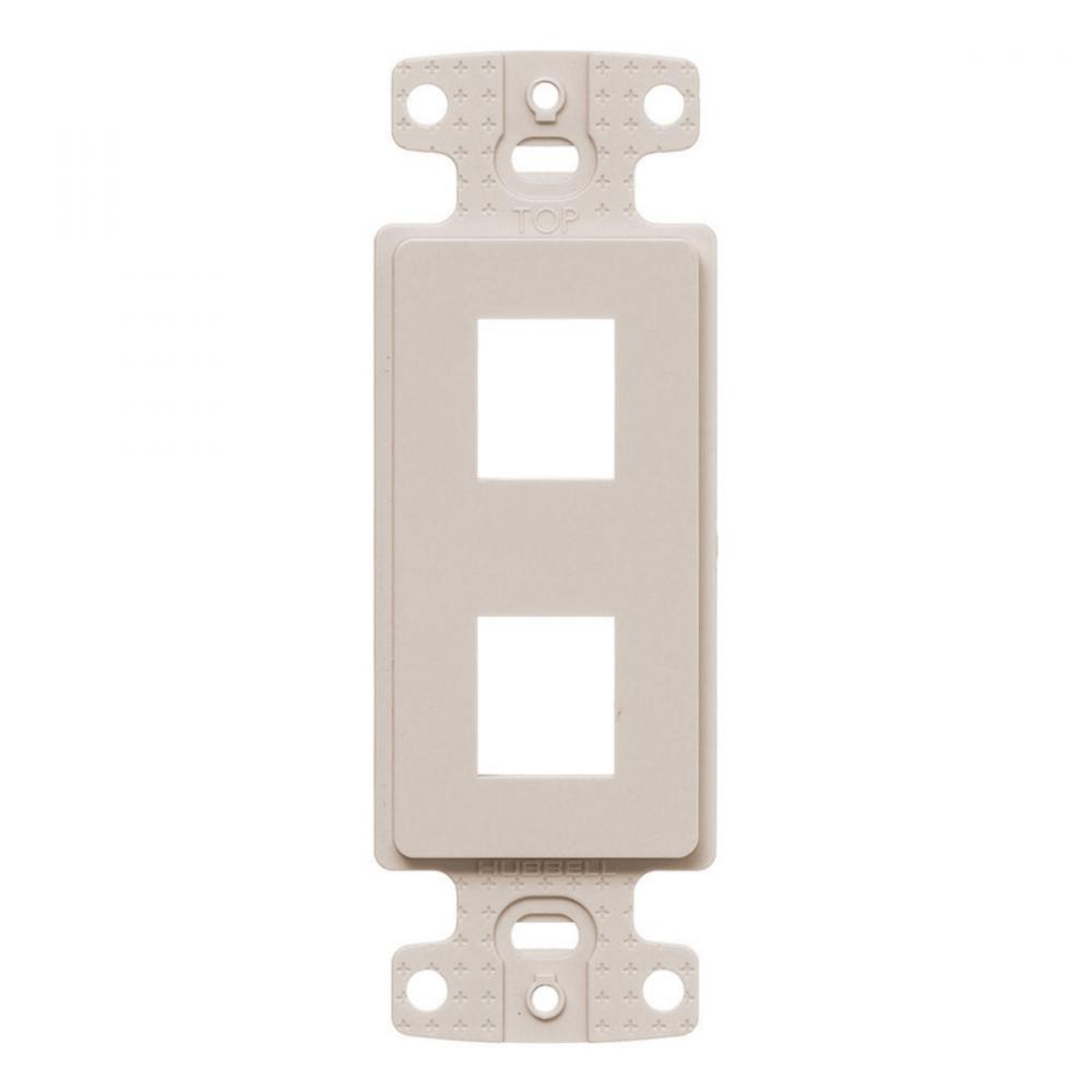 PLATE, DECORATOR KEYSTONE FRAME,2PORT,LA